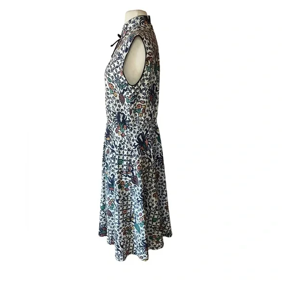 1970s Floral Fit & Flare Dress - Picture 3 of 6